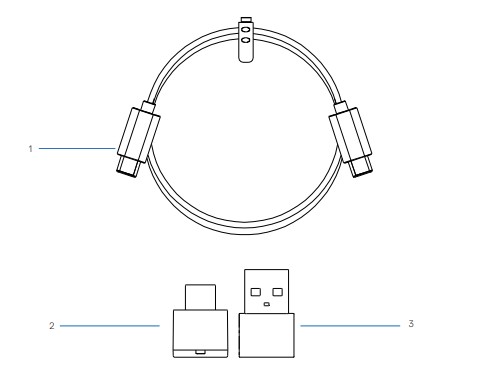 Acessórios do produto: headset sem fio Dell WL3024