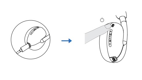 Como ligar ou desligar o headset