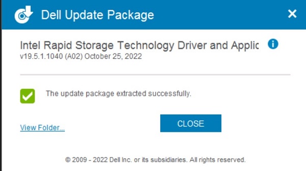 Stäng extraheringsfönstret för filer