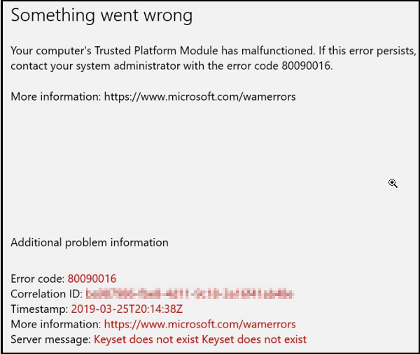 Something Went Wrong TPM Error