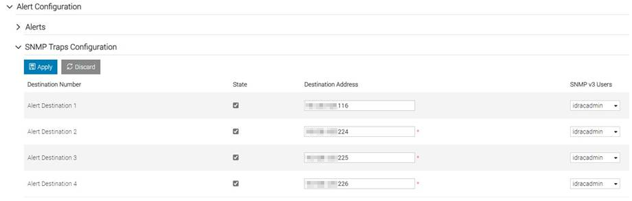 Konfiguration der iDRAC-SNMP-Traps