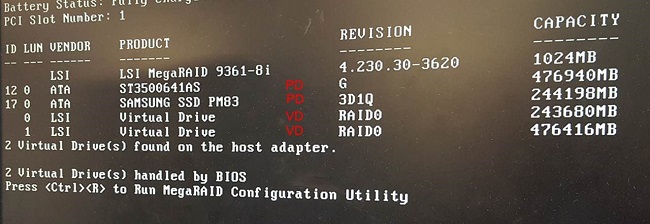 HOW11993_de__6POST screen showing hard drives installed