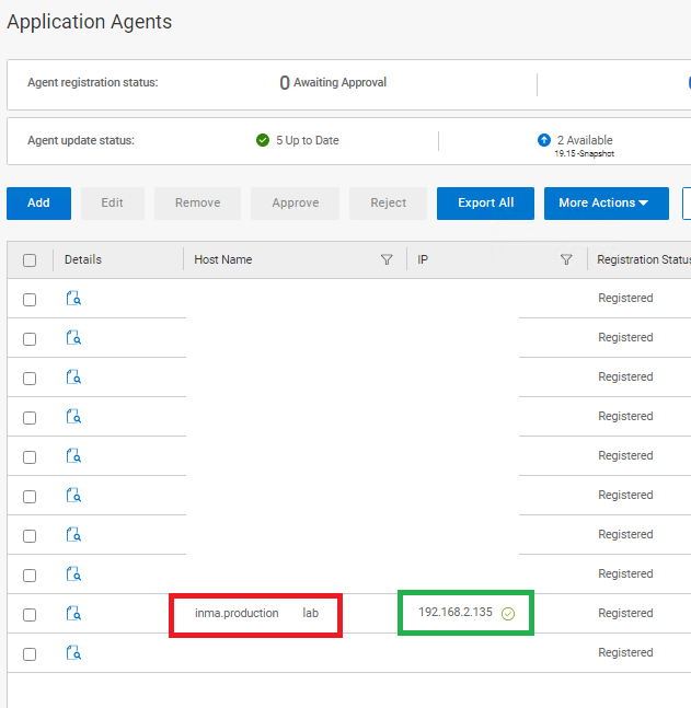 Агент файловой системы PowerProtect Data Manager не регистрирует правильное полное доменное имя