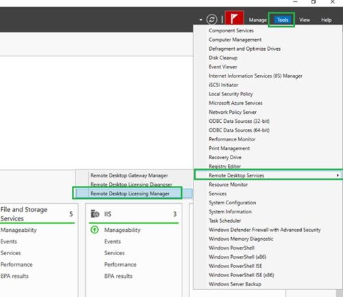 Start Remote Desktop Licensing Manager