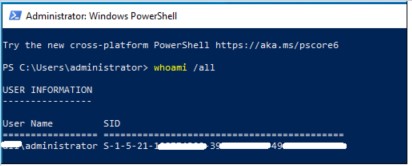 Správce: Windows PowerShell