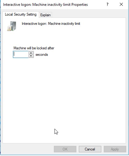 Inicio de sesión interactivo: Límite de inactividad de la máquina Propiedades