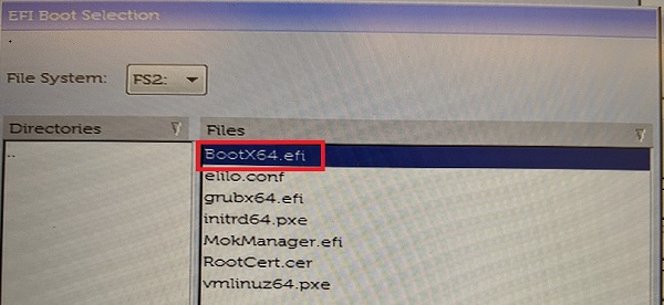 选择 BootX64.efi