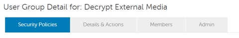 Security Policies (Güvenlik Politikaları) sekmesine tıklayın