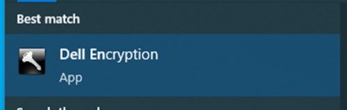 Open Dell Encryption (Dell Encryption'ı Aç)