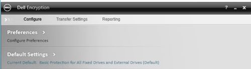 Default Settings (Varsayılan Ayarlar) öğesine tıklayın