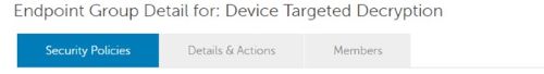 Security Policies (Güvenlik Politikaları) sekmesine tıklayın