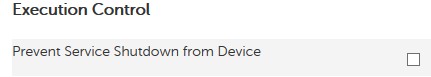 Prevent Servic3e Shutdown from Device
