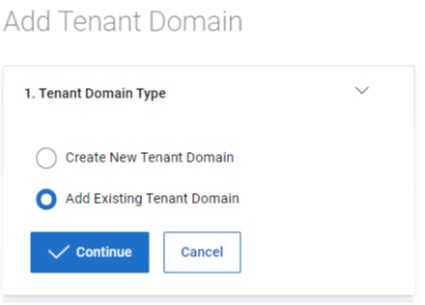 Utwórz nową domenę dzierżawcy lub dodaj istniejącą domenę dzierżawcy