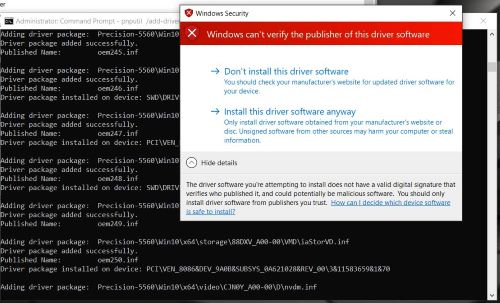 Messaggio di sicurezza di Windows
