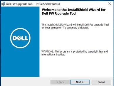 Press the Next button when InstallShield wizard appears