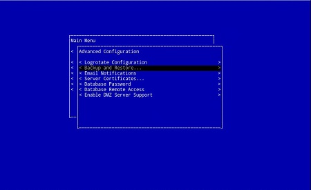 Backup e restauração