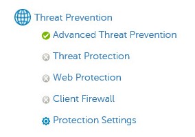 Klikněte na možnost Advanced Threat Prevention