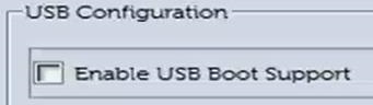 Enable USB Boot Support (Activar compatibilidad de arranque USB)