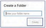 Create a Folder