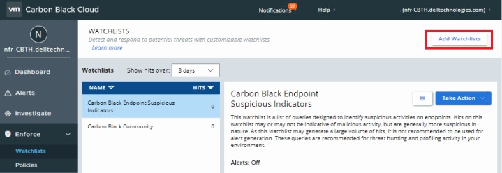 Agregar lista de control