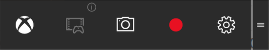 Windows Game Bar buttons