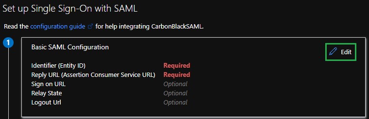 Basic SAML Configuration