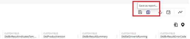 Klik på Gem som rapport..