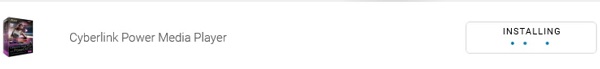 Cyberlink Power Media Player installing