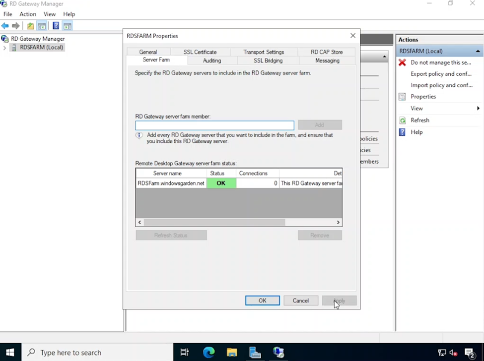 Dodano serwer bramy usług pulpitu zdalnego