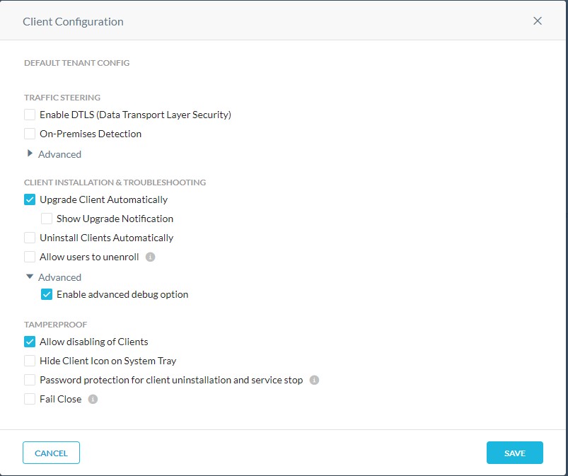 Click the On-Premises Detection checkbox