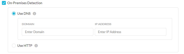 Konfigurera DNS eller HTTP