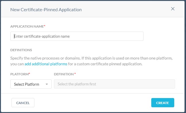 Enter Application Name