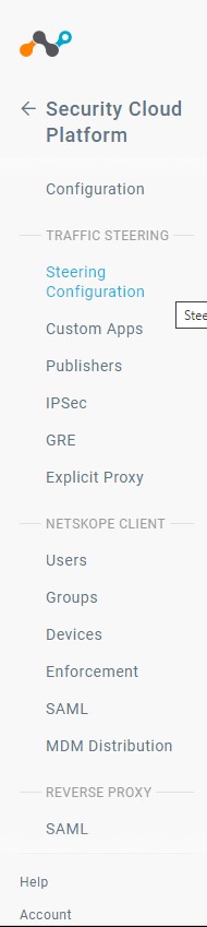 Click Steering Configuration