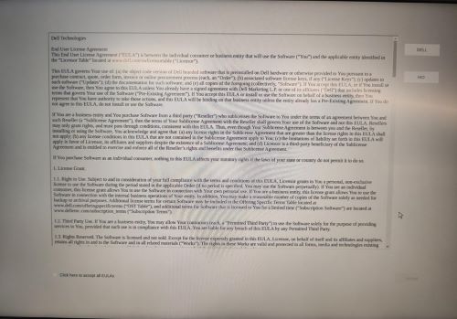 Cochez Cliquez ici pour accepter tous les EULA, puis cliquez sur Accepter