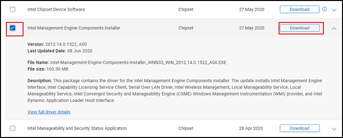 Witryna sterowników firmy Dell