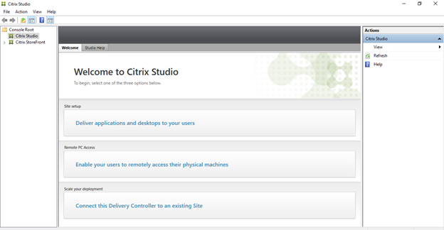 Citrix Studio Deliver applications and desktops to your users