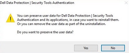 Option to preserve user data