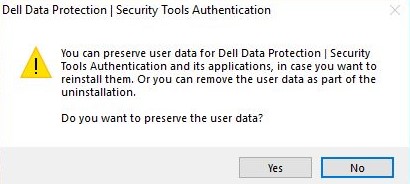 Preserve user data option