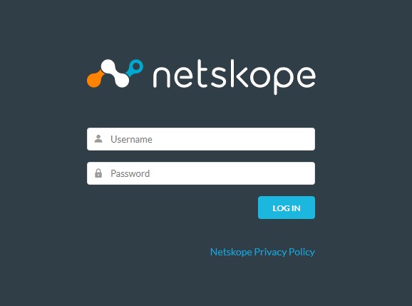 Log ind på Netskope-webkonsollen