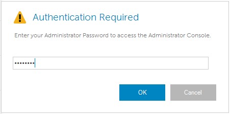 Authentication required prompt