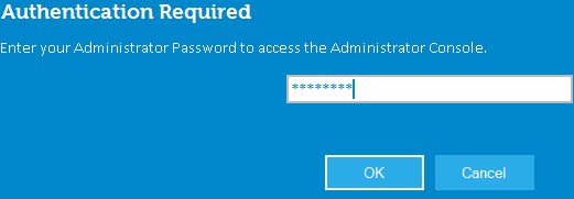 Authentication required prompt