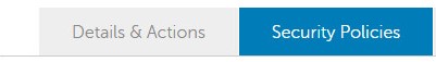 Security Policies option
