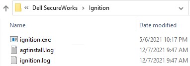 Diretório de ignição do Dell SecureWorks