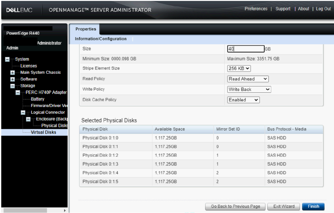 PowerEdge RAID 10 Mirror Set ID for PowerEdge RAID Controller 9 and