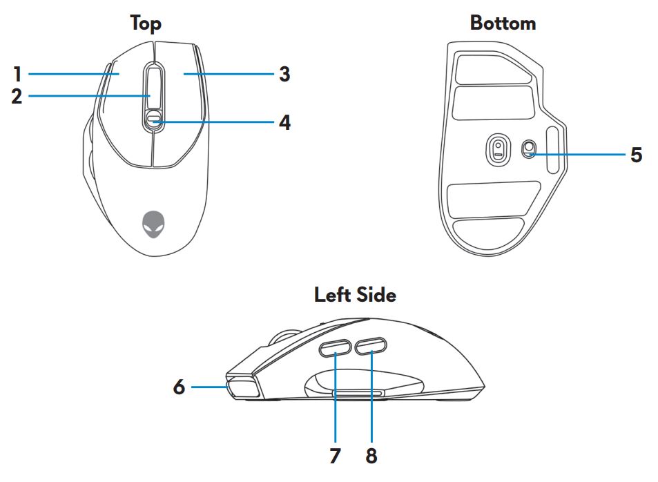 How do you change/reset the LOD (Lift Off Distance) setting of the mouse?