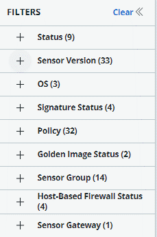 Search for endpoints
