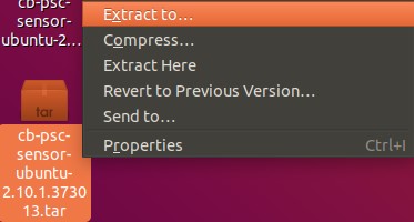 Rozbalení instalačního balíčku