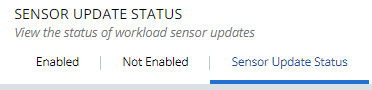 Sensor Update Status