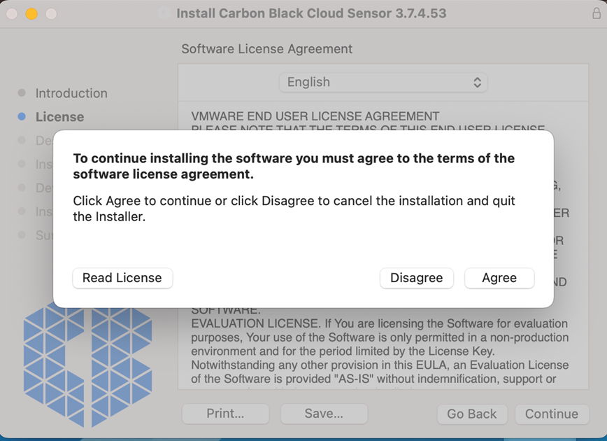 Akkoord gaan met de licentieovereenkomst