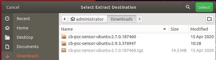 Hedef klasörü seçme
